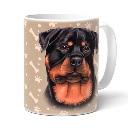 Rottweiler writing mug - and, dog