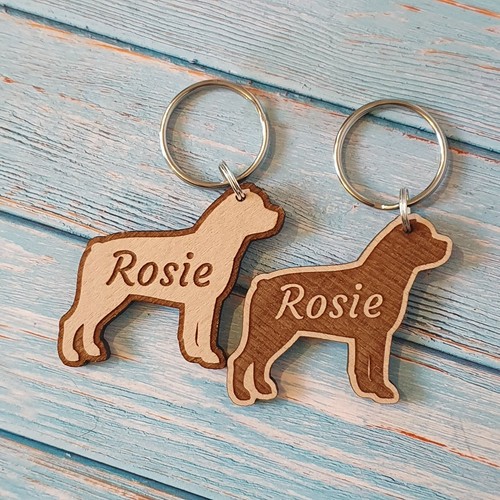 Personalised wooden rottweiler - personalised,