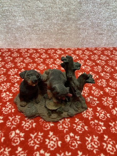 Rottweiler puppies playing - rottweiler,